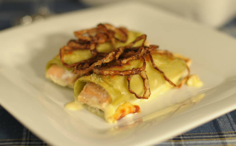 Gratinirani složenac s lososom