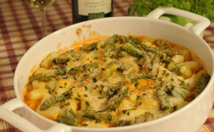 Gratinirani valjušci sa šparogama