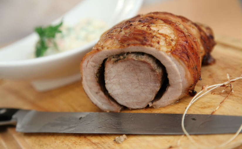 Pečena svinjska rolada