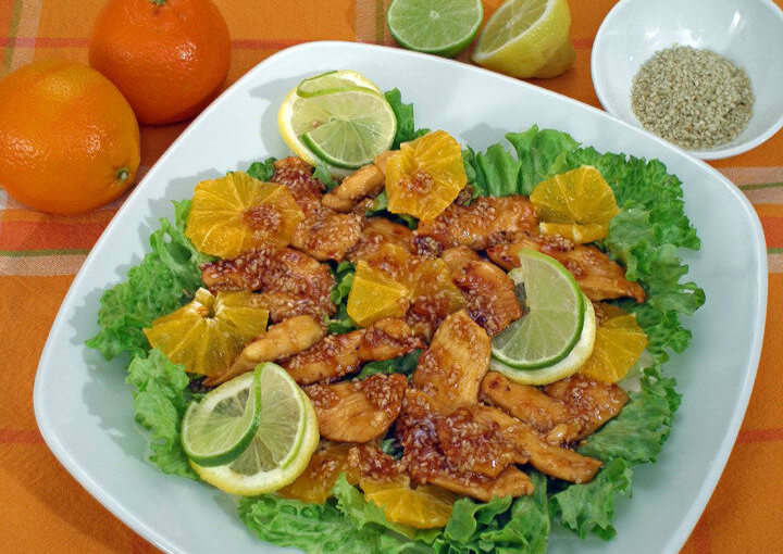 Salata s piletinom i narančom