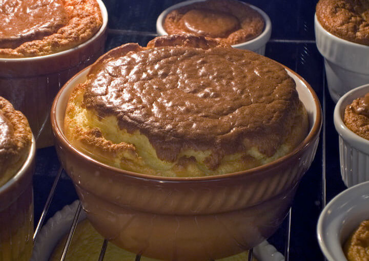 Souffle s gorgonzolom