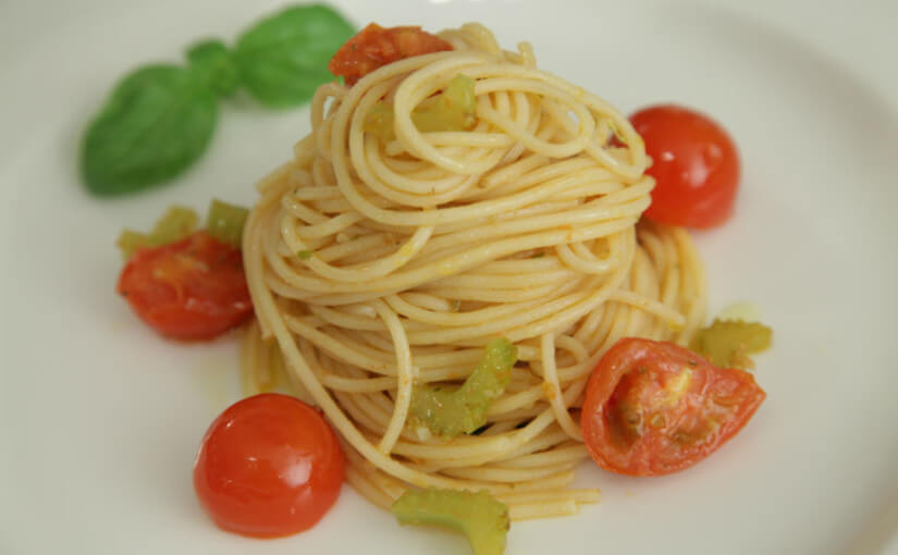 Špageti s mini rajčicama