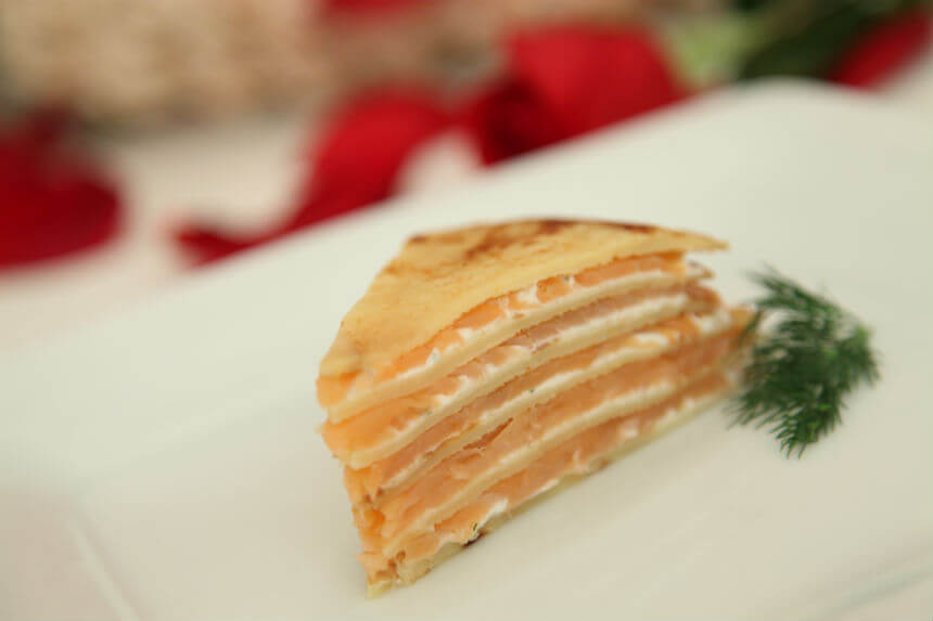 Torta od palačinki s dimljenim lososom - Fini Recepti by Crochef